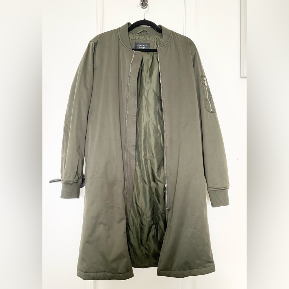 Long ZARA bomber jacket